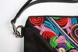 Bag Of Hope mini BOH multicolour embroidered pouch purse waist bag strap detail