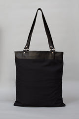 Bag Of Hope BOH Snake Swirl Embroidered leather shopper tote handbag back view